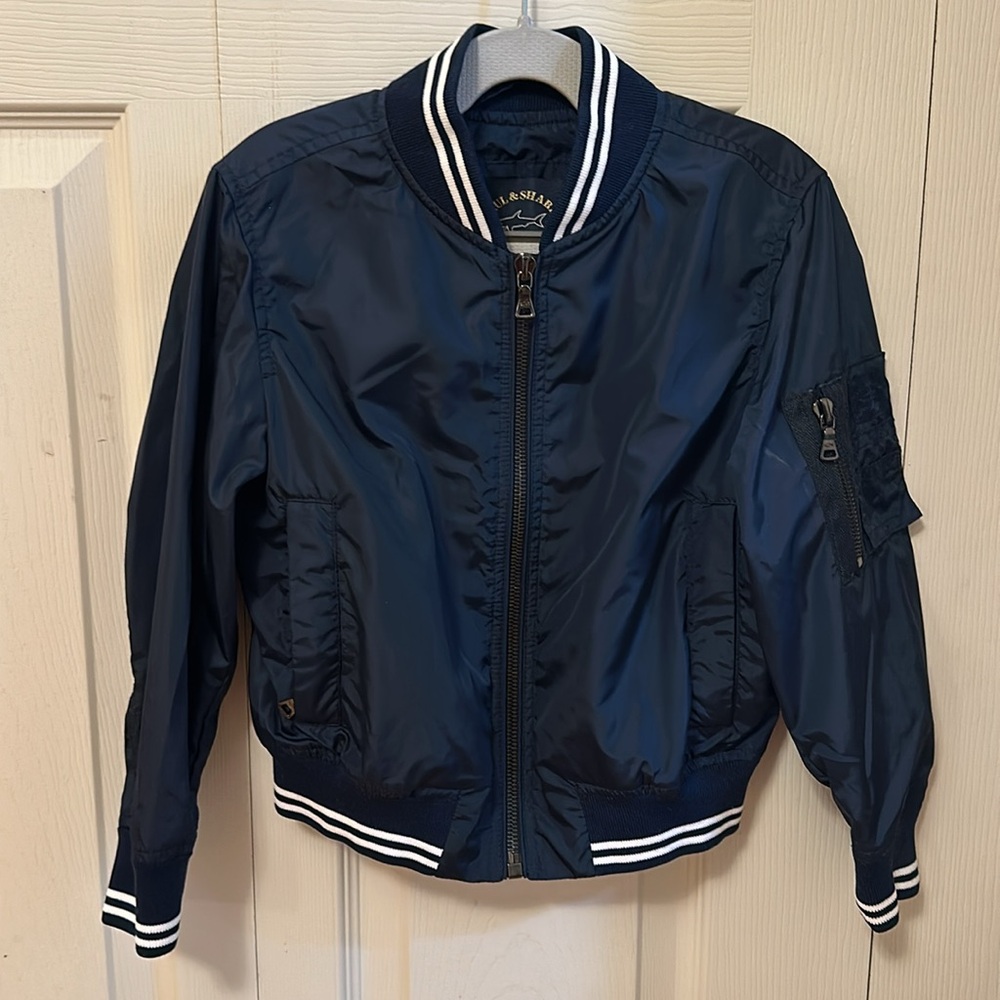 Paul & Shark navy bomber jacket size 4